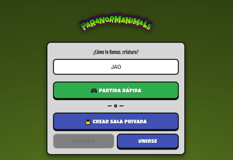 Captura de pantalla de la entrada a la Demo Digital Jugable